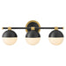 Hinkley - 54563LCB-BK - LED Vanity - Bowie - Lacquered Brass