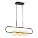 Alora - LP302003MBBG-UNV - LED Linear Pendant - Tagliato - Matte Black/Brushed Gold