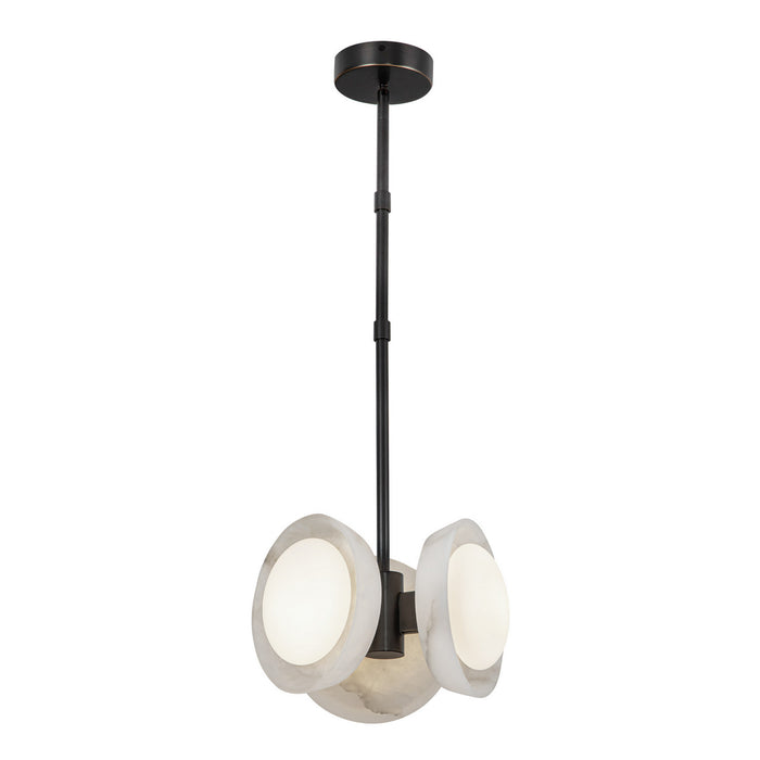 Alora - PD320313UBAR-UNV - LED Pendant - Alonso - Urban Bronze/Alabaster