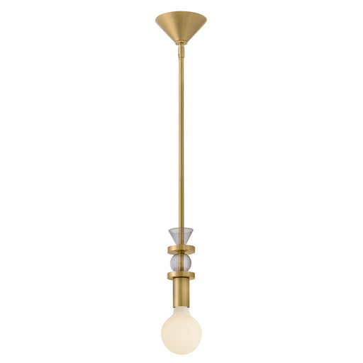 Prim LED Pendant Lacquered Brass