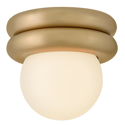 Noa LED Convertible Flush Mount Lacquered Brass