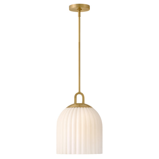 Paige LED Pendant Lacquered Brass