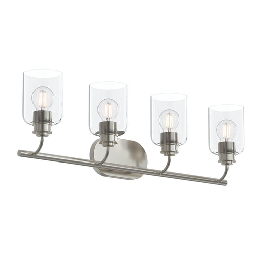 Reines Four Light Bath Vanity Brushed Nickel