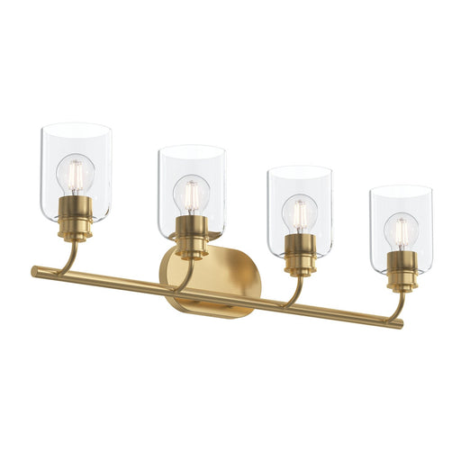 Reines Four Light Bath Vanity Brushed Gold