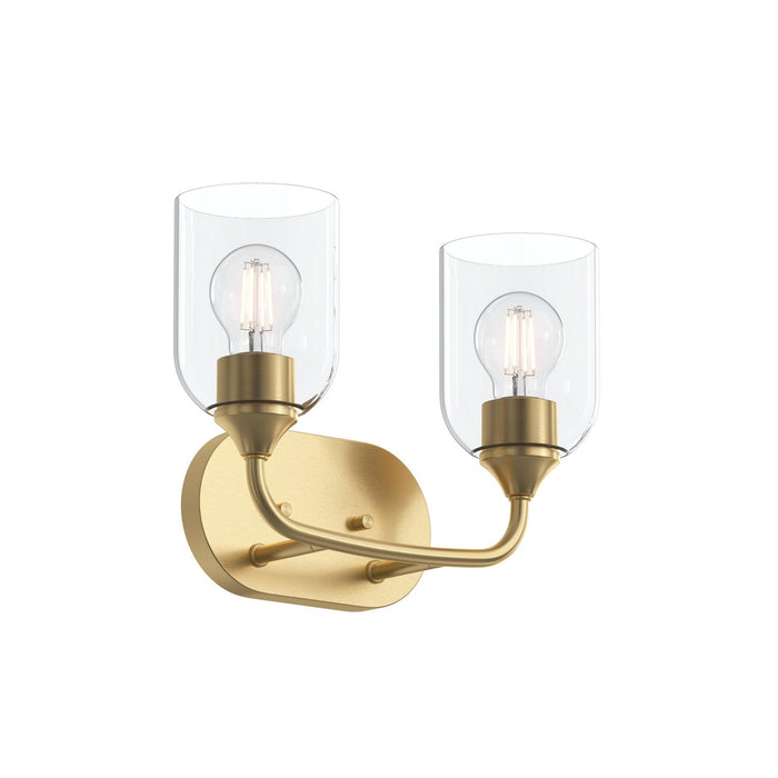 Progress Lighting - P300572-191 - Two Light Bath Vanity - Ilia - Brushed Gold