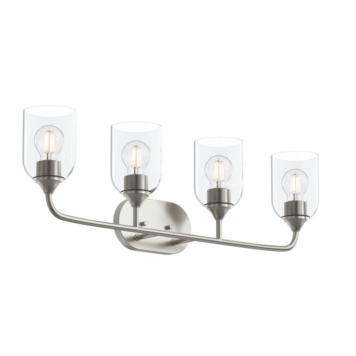 Progress Lighting - P300574-009 - Four Light Bath Vanity - Ilia - Brushed Nickel