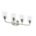 Progress Lighting - P300574-009 - Four Light Bath Vanity - Ilia - Brushed Nickel