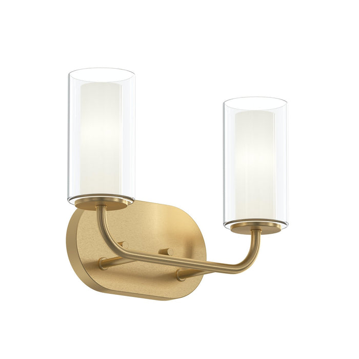 Progress Lighting - P300575-191 - Two Light Bath Vanity - Mack - Brushed Gold