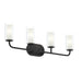 Progress Lighting - P300577-31M - Four Light Bath Vanity - Mack - Matte Black