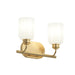 Progress Lighting - P300578-191 - Two Light Bath Vanity - Reines - Brushed Gold