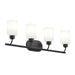 Progress Lighting - P300580-31M - Four Light Bath Vanity - Reines - Matte Black