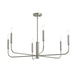 Progress Lighting - P400448-009 - Six Light Chandelier - Reines - Brushed Nickel