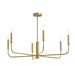 Progress Lighting - P400448-191 - Six Light Chandelier - Reines - Brushed Gold