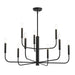 Progress Lighting - P400449-31M - Nine Light Chandelier - Reines - Matte Black