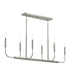 Progress Lighting - P400450-009 - Six Light Linear Chandelier - Reines - Brushed Nickel