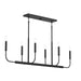 Progress Lighting - P400450-31M - Six Light Linear Chandelier - Reines - Matte Black