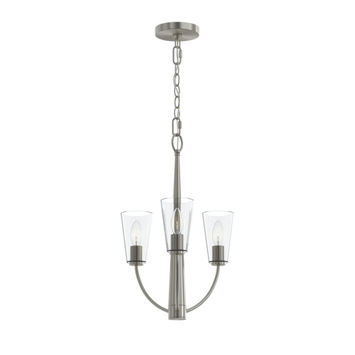 Jheni Three Light Chandelier Brushed Nickel