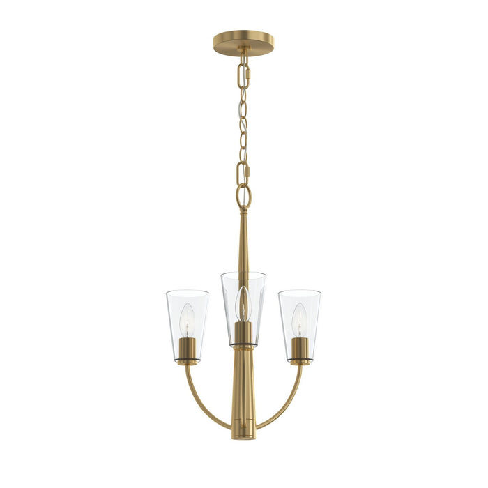 Progress Lighting - P400452-191 - Three Light Chandelier - Jheni - Brushed Gold