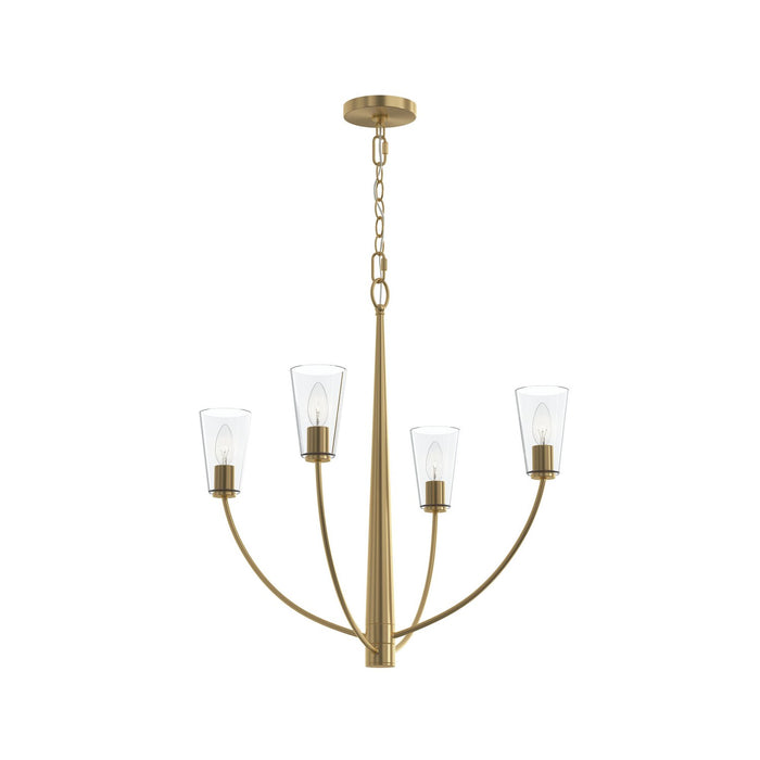 Progress Lighting - P400453-191 - Four Light Chandelier - Jheni - Brushed Gold