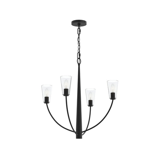 Jheni Four Light Chandelier Matte Black