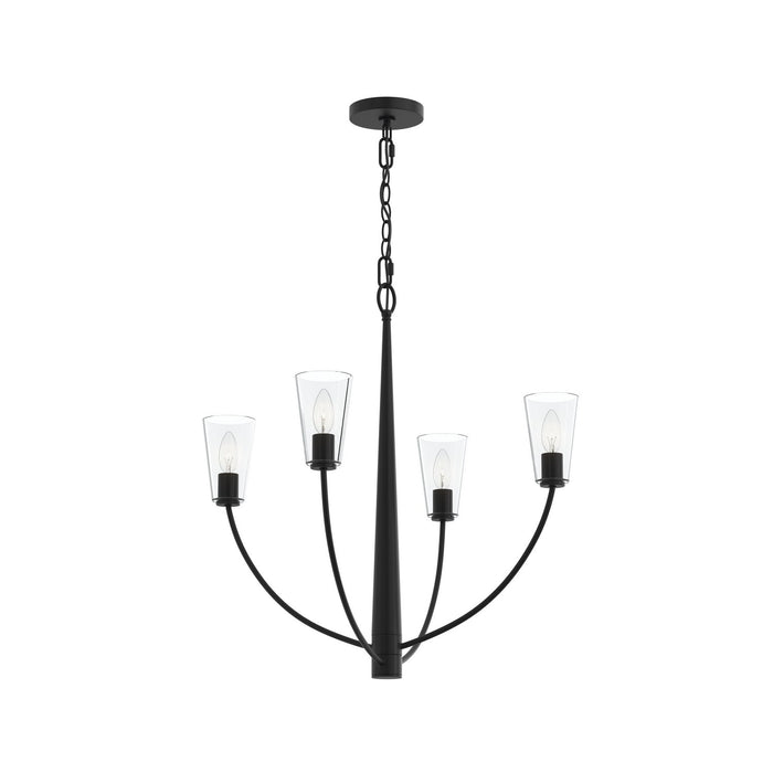 Progress Lighting - P400453-31M - Four Light Chandelier - Jheni - Matte Black