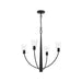 Progress Lighting - P400453-31M - Four Light Chandelier - Jheni - Matte Black