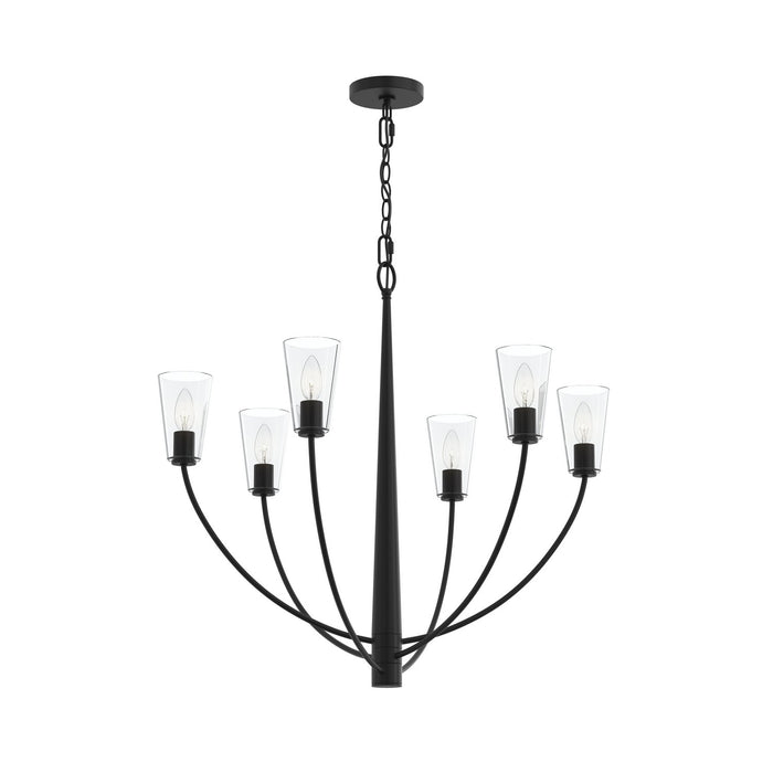 Progress Lighting - P400454-31M - Six Light Chandelier - Jheni - Matte Black