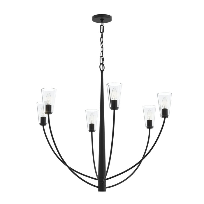 Progress Lighting - P400455-31M - Six Light Chandelier - Jheni - Matte Black