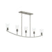 Progress Lighting - P400456-009 - Five Light Linear Chandelier - Jheni - Brushed Nickel