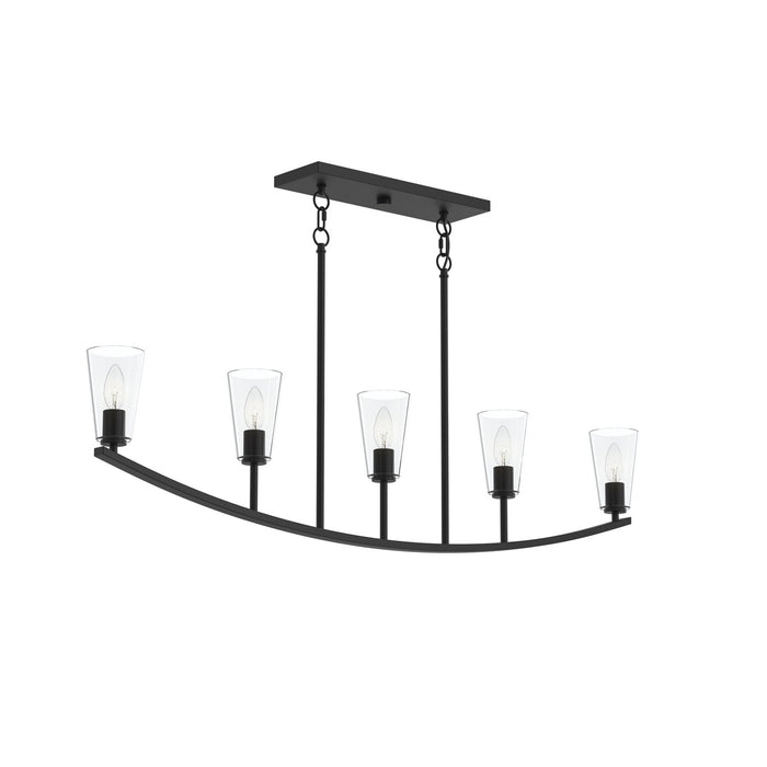 Progress Lighting - P400456-31M - Five Light Linear Chandelier - Jheni - Matte Black
