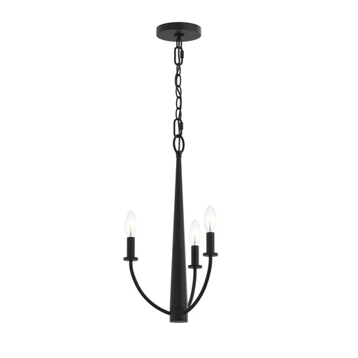 Jheni Three Light Chandelier Matte Black