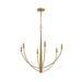 Progress Lighting - P400459-191 - Six Light Chandelier - Jheni - Brushed Gold