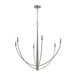 Progress Lighting - P400460-009 - Six Light Chandelier - Jheni - Brushed Nickel