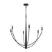 Progress Lighting - P400460-31M - Six Light Chandelier - Jheni - Matte Black