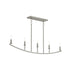 Progress Lighting - P400461-009 - Five Light Linear Chandelier - Jheni - Brushed Nickel