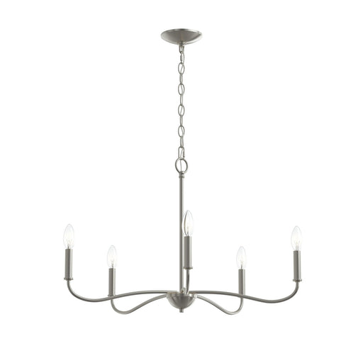 Ilia Five Light Chandelier Brushed Nickel