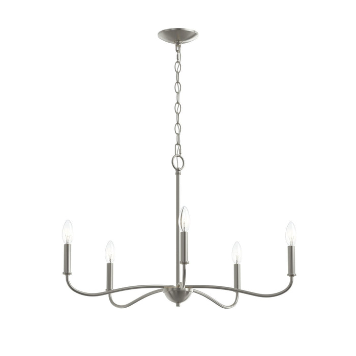 Progress Lighting - P400462-009 - Five Light Chandelier - Ilia - Brushed Nickel