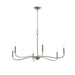 Progress Lighting - P400463-009 - Six Light Chandelier - Ilia - Brushed Nickel