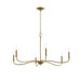 Progress Lighting - P400463-191 - Six Light Chandelier - Ilia - Brushed Gold