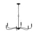 Progress Lighting - P400463-31M - Six Light Chandelier - Ilia - Matte Black