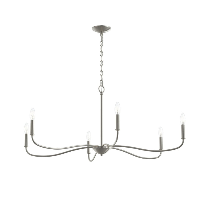 Progress Lighting - P400464-009 - Six Light Chandelier - Ilia - Brushed Nickel