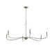 Progress Lighting - P400464-009 - Six Light Chandelier - Ilia - Brushed Nickel
