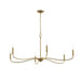 Progress Lighting - P400464-191 - Six Light Chandelier - Ilia - Brushed Gold