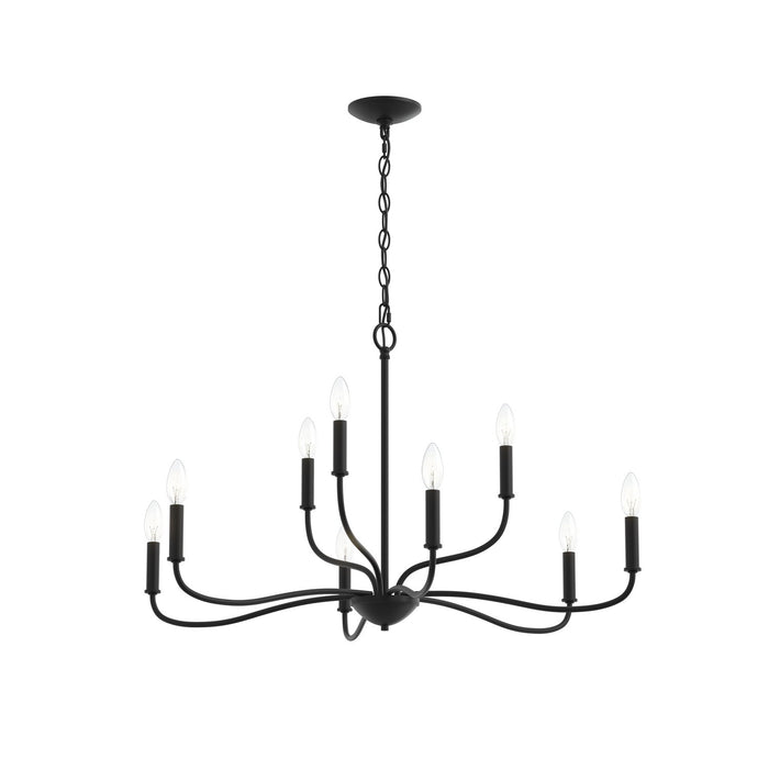 Progress Lighting - P400465-31M - Nine Light Chandelier - Ilia - Matte Black