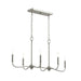 Progress Lighting - P400466-009 - Six Light Linear Chandelier - Ilia - Brushed Nickel