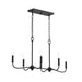 Progress Lighting - P400466-31M - Six Light Linear Chandelier - Ilia - Matte Black