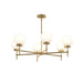 Progress Lighting - P400469-191 - Six Light Chandelier - Rigsby - Brushed Gold