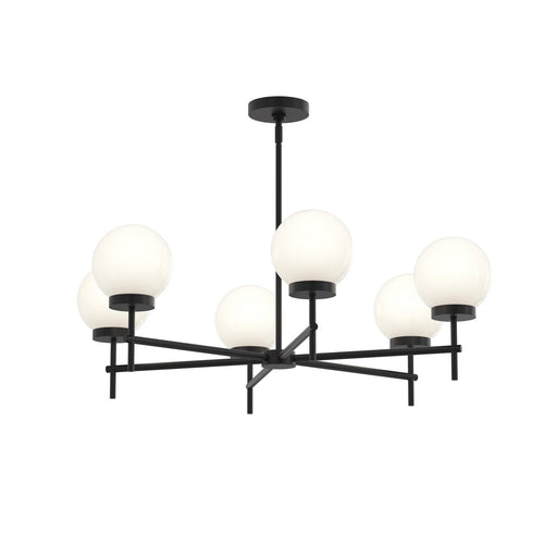 Rigsby Six Light Chandelier Matte Black