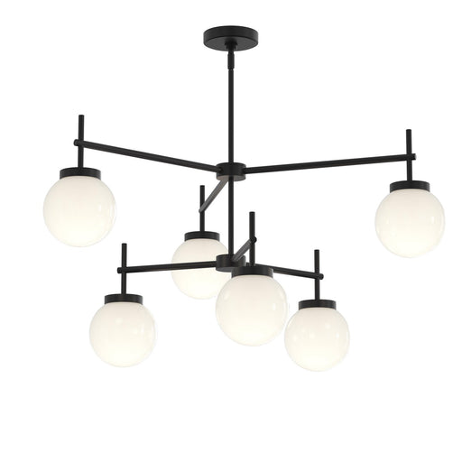 Rigsby Six Light Chandelier Matte Black