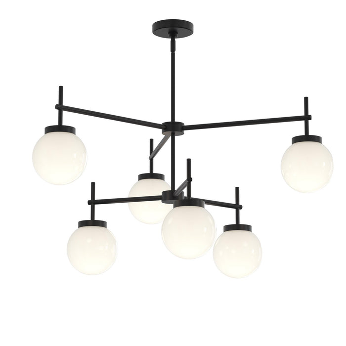 Progress Lighting - P400470-31M - Six Light Chandelier - Rigsby - Matte Black